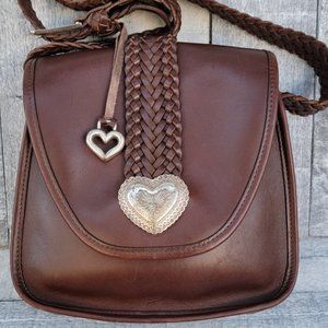 Vintage Brighton Crossbody Leather Bag